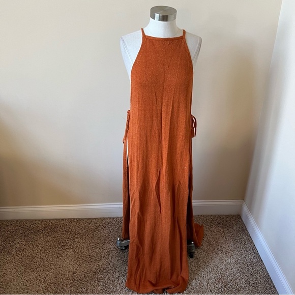 Cult Gaia Remi Knit Tie Waist Halter Maxi Dress 26130 - Picture 5 of 12